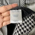 Tyler Boe Houndstooth Mock Neck Cowl Neck Shift Dress Size Small Bell‎ Sleeves Black Photo 4