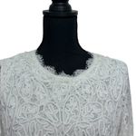 Soft Surroundings Soft Surroundings Size L Full Lace Top White Nylon Rayon Zipper Back Lined Photo 1