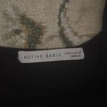 Black Sleeveless Deep Scoop neck Bodysuit Basic Minimal Capsule Casual Layering Size M Photo 4