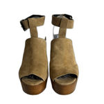 Rebecca Minkoff  Cece Platform Sandals heels in light taupe nude shoes size 8 M Photo 4