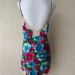 Victoria's Secret Vintage Gold Label Blue Floral Lace Nightie Size Medium Sexy Photo 2