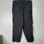 American Eagle  Baggy Jogger Pants Womens Size 10R Faded Black Wash Cargo Y2K Photo 2