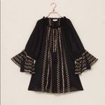 NEW By Timo Cotton Embroidery Tassel Dress in Black Size L Photo 7