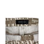 White Fox Boutique  - Power Hour Mini Skirt in Tan & White Photo 1