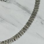 Rhinestone Studded Chain Belt Silver Y2K Festival Glam Medium/Large M/L ✨ Photo 5