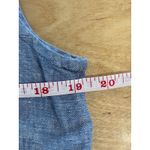 Bryn Walker Blue Linen Sleeveless Button Back Top Size S Made in USA Photo 5