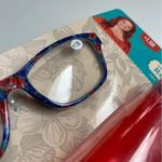 The Pioneer Woman Reading Glasses Heritage Protective Case Floral +1.50 Blue Red Photo 3
