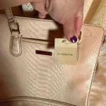 Liz Claiborne NWT‎  Snakeskin Double Handle Shoulder Bag excellent condition Photo 3