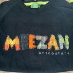 Meezan Art Couture Patchwork Branded Crew Neck Sweater Size XL Photo 4