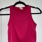 Live in the Moment Vibrant Pink Fitted Crop Tank Top Photo 0