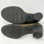 Clarks Carleta Nubuck Women Brown Leather Side Zip Block Heel Ankle Boots Size 9 Photo 6