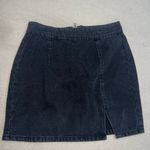 Forever 21 Black Denim Mini Skirt Photo 0