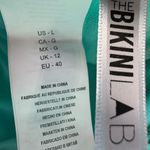 The Bikini Lab Aqua Blue Cut Out Strap Scoop Neck Bikini Swimsuit Top Size Large Photo 2