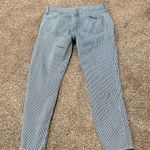 Old Navy  Striped Blue Jeans with Floral Design size 6 Photo 4