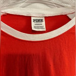 PINK - Victoria's Secret Victoria's Secret PINK Women's Small Red Long Sleeve Raglan T-Shirt Photo 1