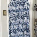 Habitat linen side button dress twilight sleeveless dress Photo 7