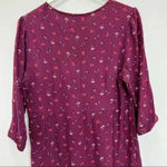 Boden burgundy‎ floral printed prairie dress Purple Size 10 Photo 3