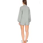 Show Me Your Mumu Sage Green Gray Gianni Knit Romper Patch Pockets Size Large Photo 6