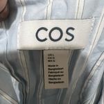COS  blue striped collared button up shirt Photo 8