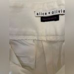 Alice + Olivia  bermuda shorts, size 2, color is WHITE Photo 3