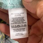 Loft Women's Green Plaid Ruffle Neck Long Sleeve Cotton Shirt Size Medium Photo 3