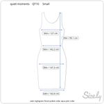 satin nightgown floral quilted collar aqua pink collar Blue Photo 1