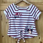 Disney Vintage  Destinations scoop neck tie front crop tee M Photo 1