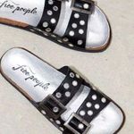 Free People  Bali Footbed Sandal Black Leather Size 36 Photo 0