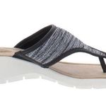 st. john's bay  Memory Foam Thong Comfort Zomp Black Sandal Size 8 Photo 0