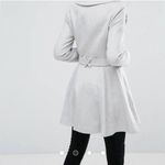 ASOS Skater Coat in Wool Blend With Oversized Collar and Self Belt Sz 16 Photo 1