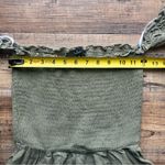 Lulus  Womens Sage Green Off The Shoulder Mini Dress With Leg Slits Size Small Photo 2