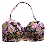 Victoria's Secret ✨ victoria secret black floral halter convertible bikini top✨ Photo 1