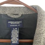 American Eagle Women's Size Large 70% Wool Grey 2 Button Blazer Photo 5