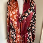 Donna Morgan NWT Floral Mini Dress - Long sleeves and V-neck design Size 18 Photo 4