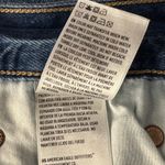 American Eagle  SZ 10 Tomgirl Jean Shorts Distressed Cuffed Hi-Rise Zip-Fly Blue Photo 8