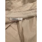 Mersea cotton Button Up essential Shirt Dress Long Sleeve striped Belted S Tan Photo 8