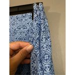 Charter Club  Blue Print A Line Skirt Vintage Size 8P Photo 3