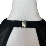 Tempt Me  Black One Piece Swimsuit High Neck Plunge Ruched Tummy Control Small Photo 8