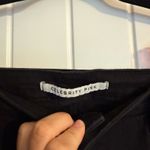 Celebrity Pink Black Denim Skirt Festival Mini Frayed Hem Stretch 11/30 Photo 2