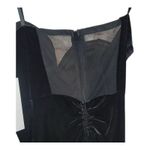 Emerald Sundae Strapless Sequin Rosette Mesh Black Mini Velvet Dress Size S NWT Photo 7