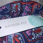 Stitch Fix Renee C. Purple Mediterranean Print V-Neck 3/4 Sleeve Blouse S NWT Photo 10