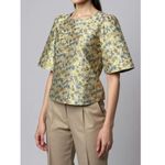 Sézane  Gabrielle Blouse, Jacquard Floral, FR36/US4 Photo 5