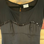 Free People  Black Sequin and Mesh‎ Romper Photo 2