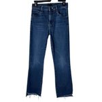 Mother Jeans Women 26 Blue Denim Night Tripper‎ The Insider Crop Fray Streetwear Photo 1
