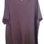 Old Navy Women’s Scoop Neck Ribbed Tee Size XXL Purple Photo 0