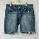 Rocawear embellished y2k Size 7 Blue Denim Shorts Photo 0