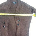 Fortune + Ivy  brown cardigan sweater top tab button detail woman’s size medium Photo 4