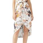 Wild Flower Wish  Floral Print Sleeveless Tie Front Midi Dress Size S Photo 0