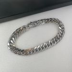 Link Chain Bracelet for Men Women Streetwear Punk Hip Hop Unisex Style Silver Photo 2