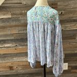 POL Floral Lace Sheer Long Sleeve Top Size Small Photo 6